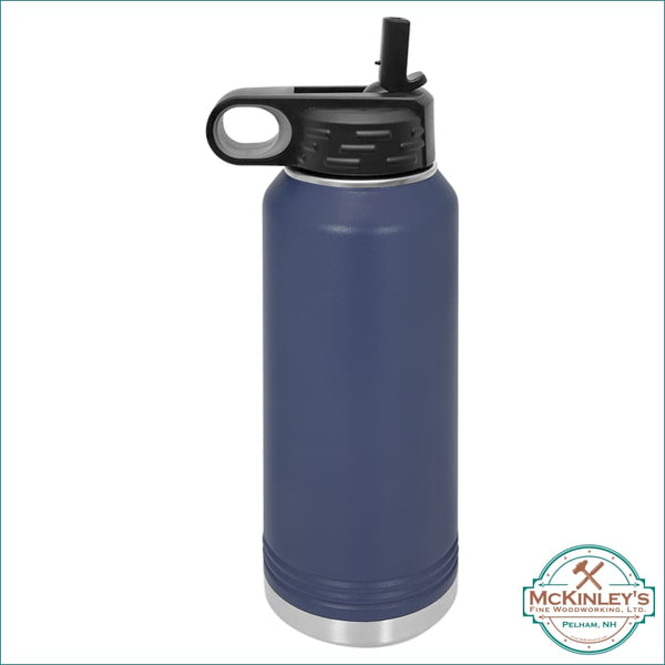 4,000 Footers of New Hampshire 32oz Water Bottle - Navy Blue