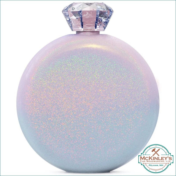 Custom Engraved Jewel Flasks - Ombre Magic Glitter / Split 