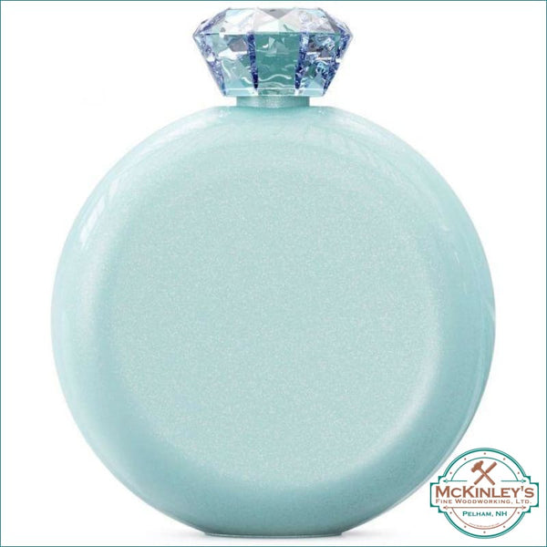 Custom Engraved Jewel Flasks - Seaglass Mist Glitter / Split
