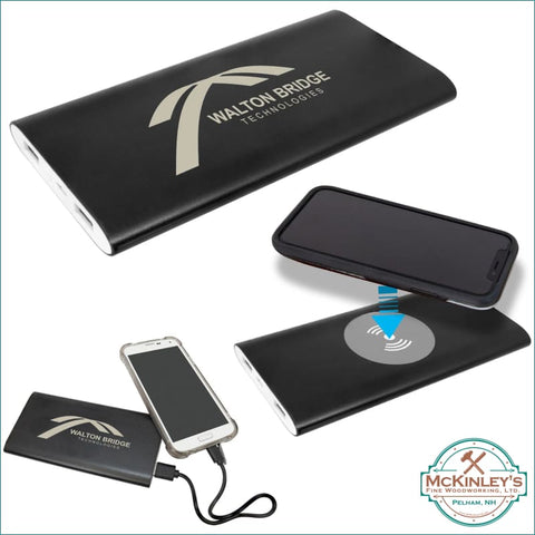 Custom Engraved Wireless Phone Charger - Black