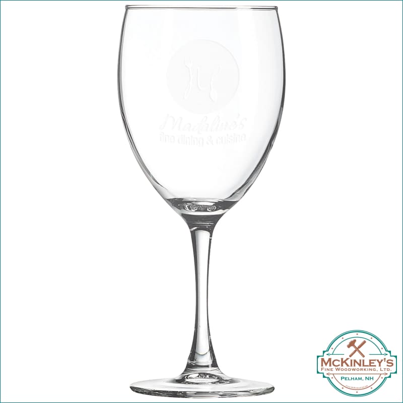 Laser Engraved Wine Glass - 10.5oz