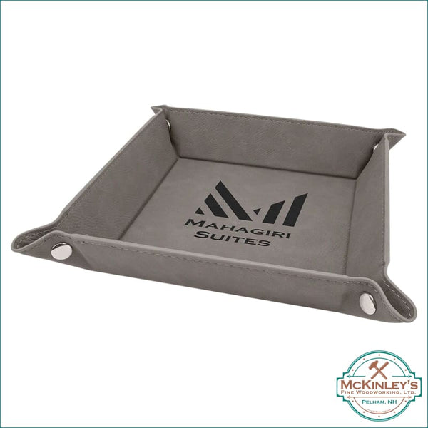 Leatherette Snap Up Tray with Snaps