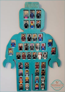 Personalized Bulding Toy Display - Blue