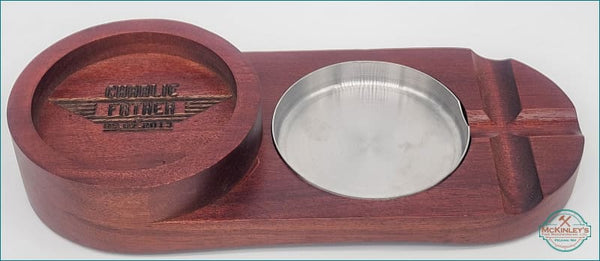 Personalized Cigar Ashtray with Coaster