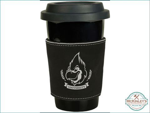 Personalized Leather Coffee Sleeve